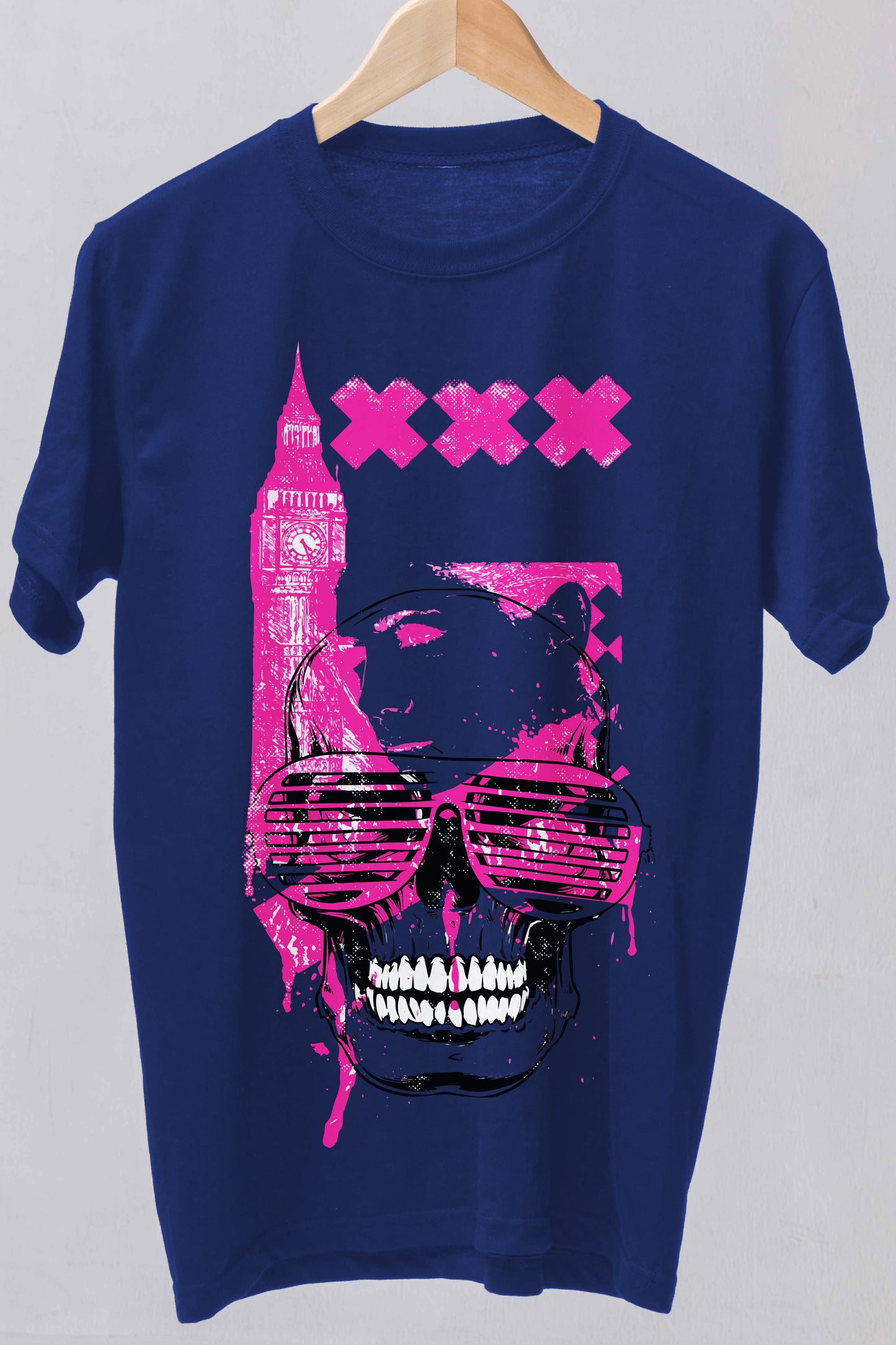 Pink Fashion Streetwear Skull T-Shirt - The Official Dealers