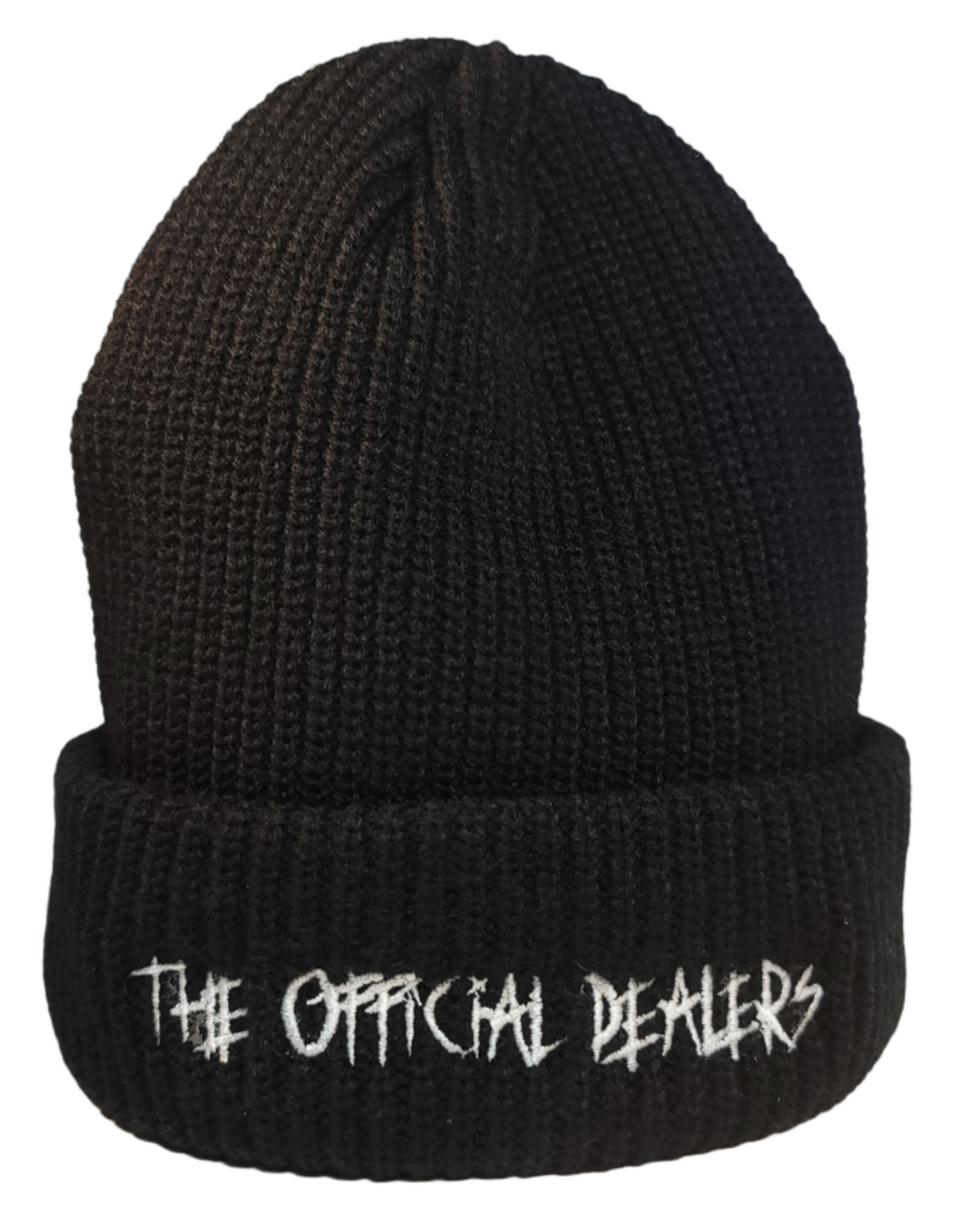 The Official Dealers Double Knit Onyx Black Beanie - The Official Dealers